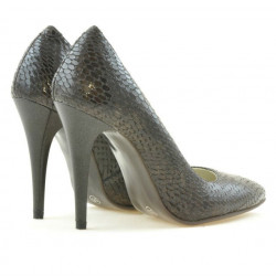 Scarpe eleganti donna 1241 croco marrone
