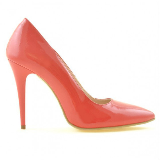 Scarpe eleganti donna 1241 vernice rosso corallo