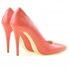 Scarpe eleganti donna 1241 vernice rosso corallo
