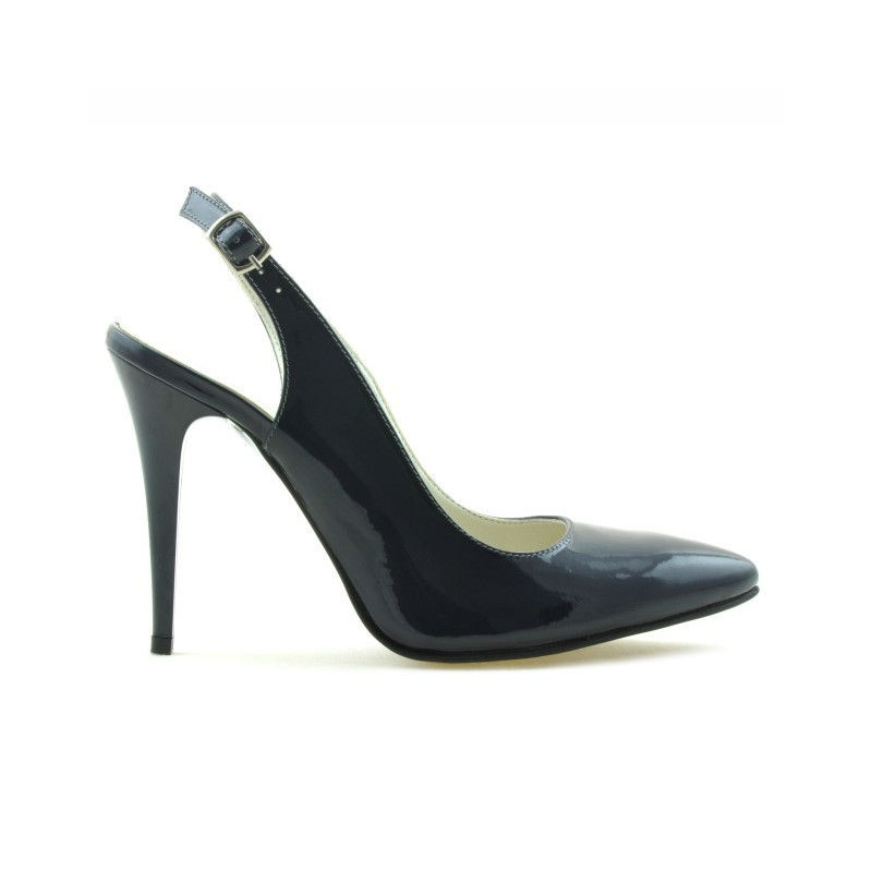 Sandali donna 1235 vernice indaco