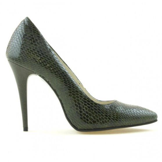 Scarpe eleganti donna 1241 coccodrillo verde