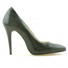 Scarpe eleganti donna 1241 coccodrillo verde