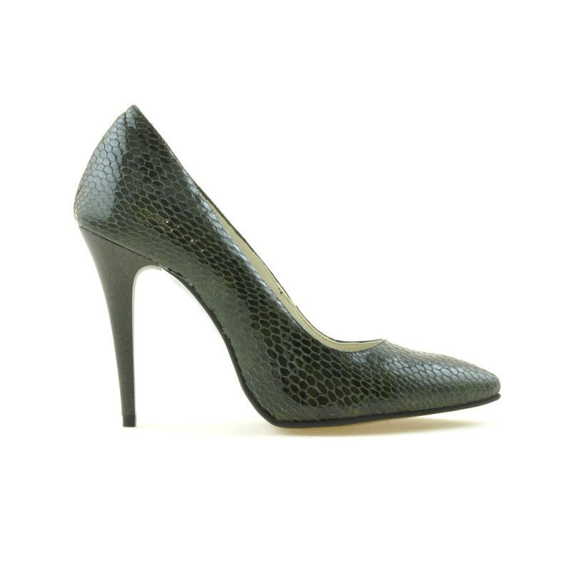 Scarpe eleganti donna 1241 coccodrillo verde