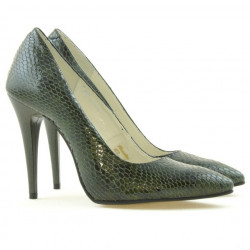 Scarpe eleganti donna 1241 coccodrillo verde