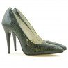 Scarpe eleganti donna 1241 coccodrillo verde