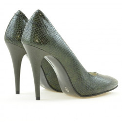 Scarpe eleganti donna 1241 coccodrillo verde