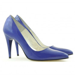 Scarpe eleganti donna 1246 vernice blu