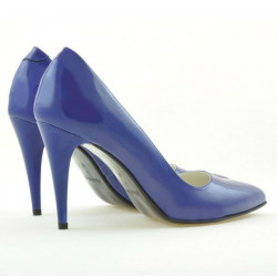 Scarpe eleganti donna 1246 vernice blu