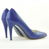 Scarpe eleganti donna 1246 vernice blu