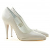 Scarpe eleganti donna 1244 vernice beige perlato