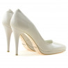 Scarpe eleganti donna 1244 vernice beige perlato