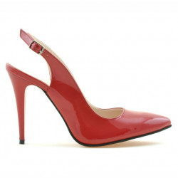 Sandali donna 1235 vernice rossa