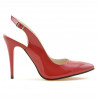 Sandali donna 1235 vernice rossa