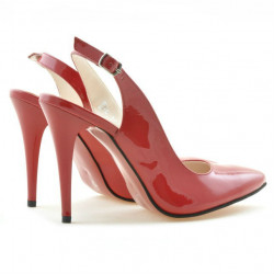 Sandali donna 1235 vernice rossa