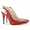Sandali donna 1235 vernice rossa