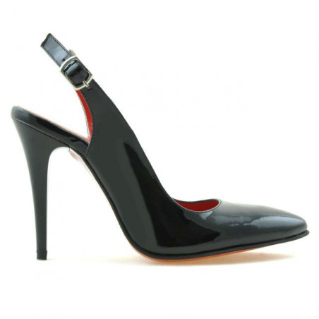 Sandali donna 1235 vernice nera