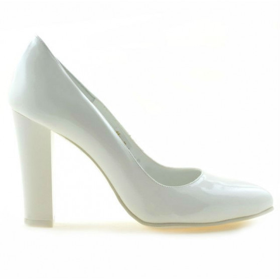 Scarpe eleganti donna 1214 vernice bianca