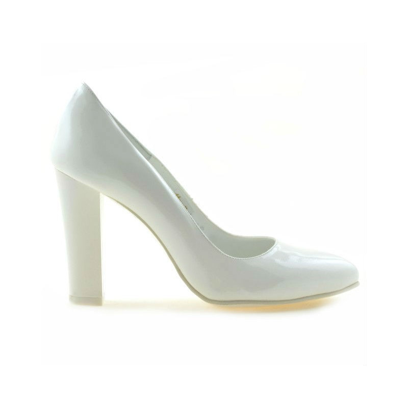 Scarpe eleganti donna 1214 vernice bianca