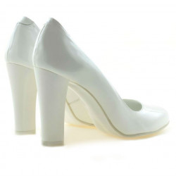 Scarpe eleganti donna 1214 vernice bianca