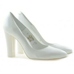 Scarpe eleganti donna 1214 vernice bianca