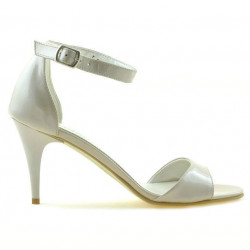 Sandali donna 1238-1 vernice beige madreperlato