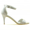 Sandali donna 1238-1 vernice beige madreperlato