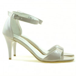 Sandali donna 1238-1 vernice beige madreperlato