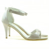Sandali donna 1238-1 vernice beige madreperlato