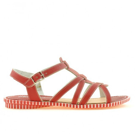 Sandali donna 595 rosso