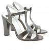 Sandali donna 1239 vernice marrone madreperlato