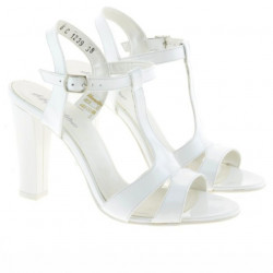 Sandali donna 1239 vernice bianca