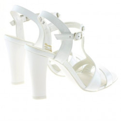 Sandali donna 1239 vernice bianca